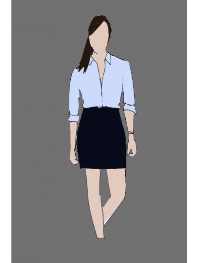 Uniform Shirt Ladies Blue (NY Regency Bar and Grill - AM Back Server/Busser)