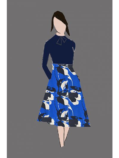 Uniform Floral Skirt (NY Regency Bar and Grill)