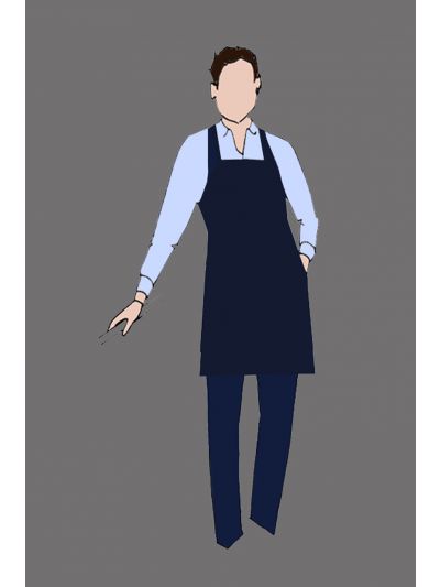 182164 - Uniform Apron Full Navy (F&B Busperson)